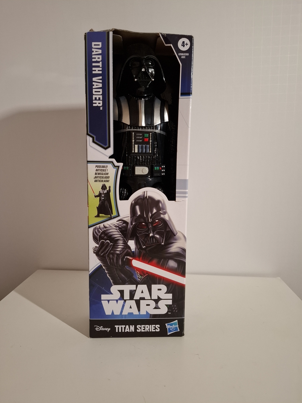 Hasbro Star Wars Darth Vader Figure - Black, Red, Blue Accents